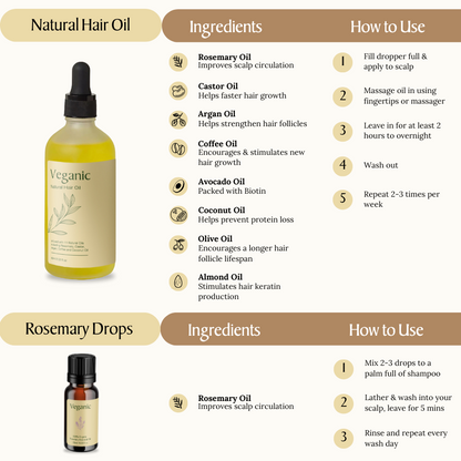 Veganic Hair Growth Bundle - Flash Sale