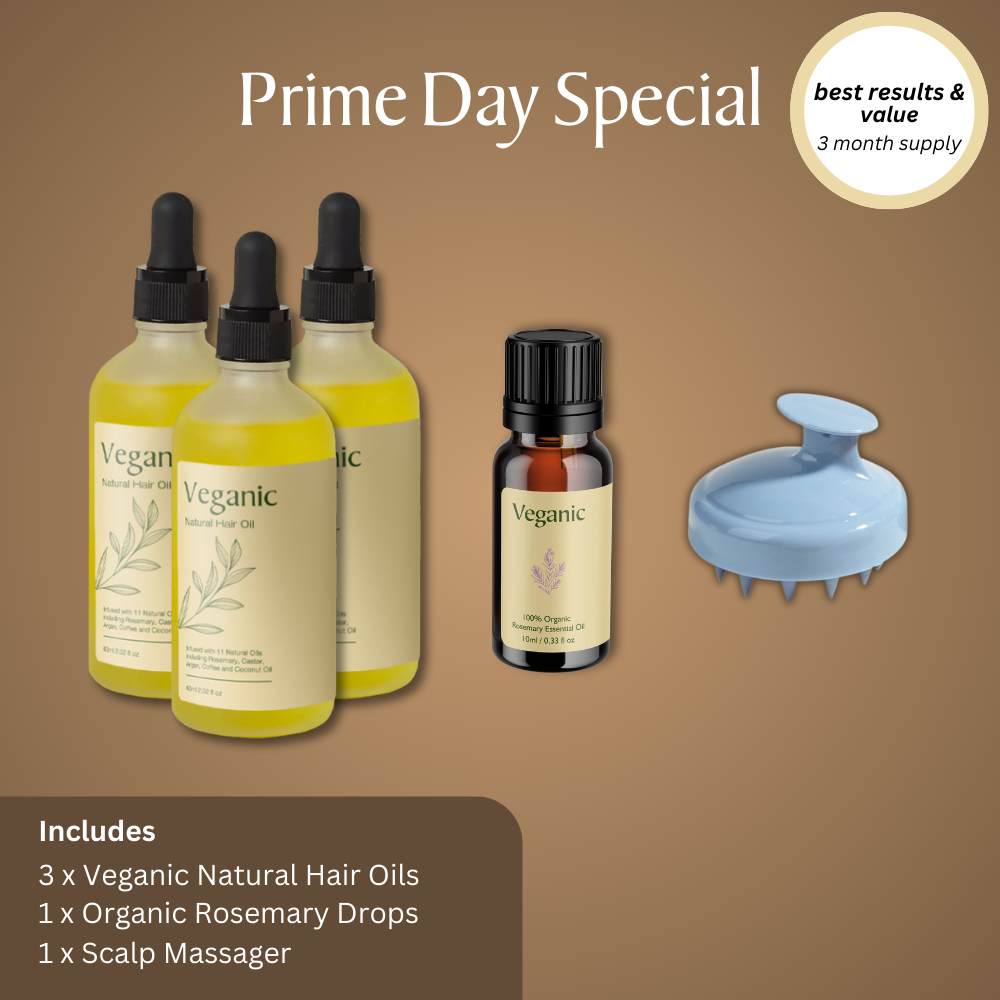 Prime Day Sale - Veganic Natural Hair Growth Oil